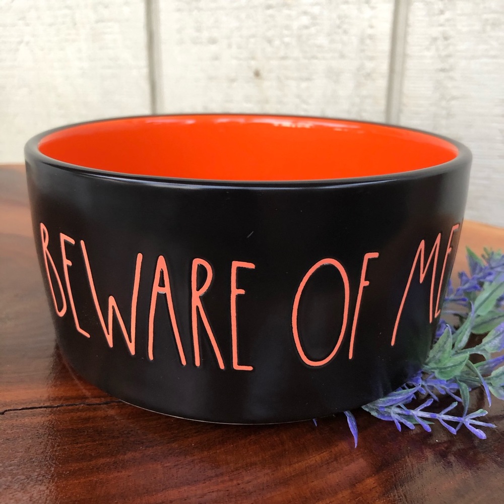 Rae Dunn “BEWARE OF ME” Pet Bowl